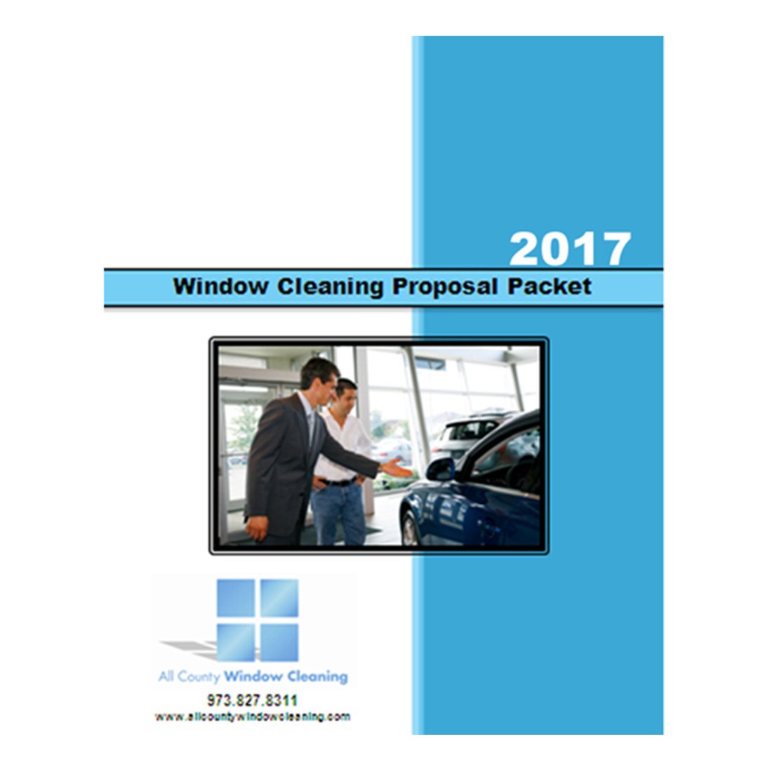 Car Dealership - Window Cleaning Proposal Packet - Front View