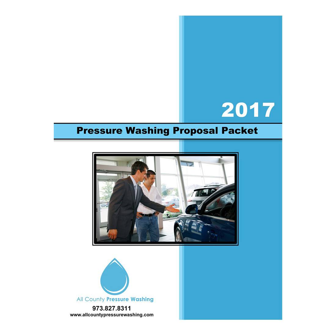 Car Dealership - Pressure Washing Proposal Packet - Front View
