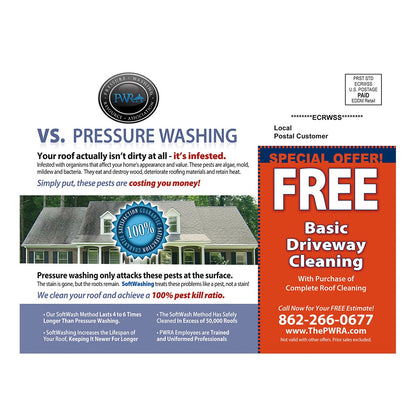 Dirty Roof Design Suite - Large Postcard - Back View