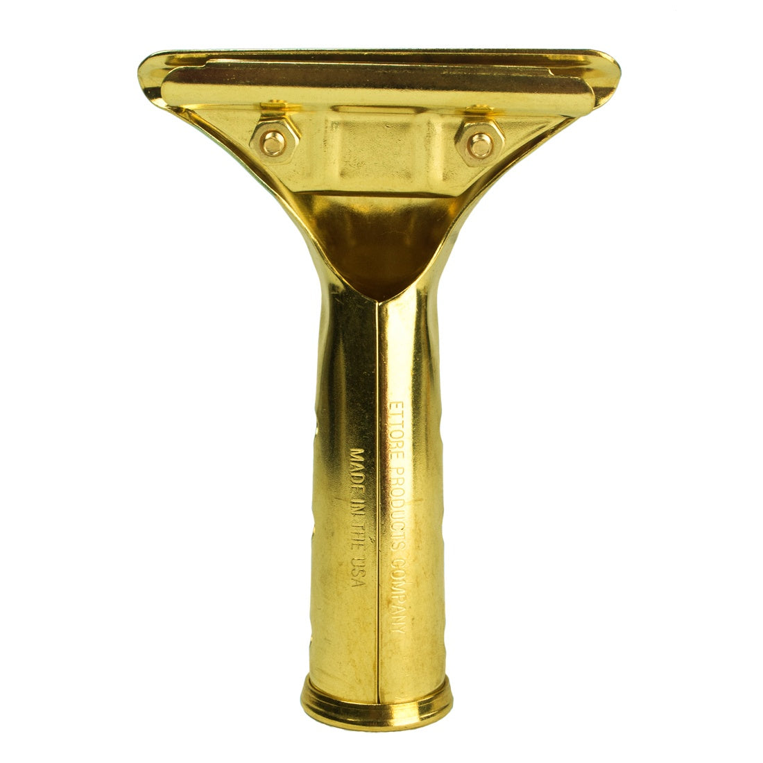 Ettore Master Brass Squeegee Handle - Single Upright Back View