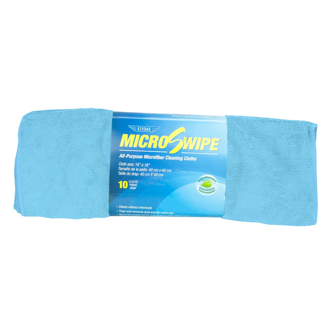 Ettore MicroSwipe Towel Blue 10 Pack Front View