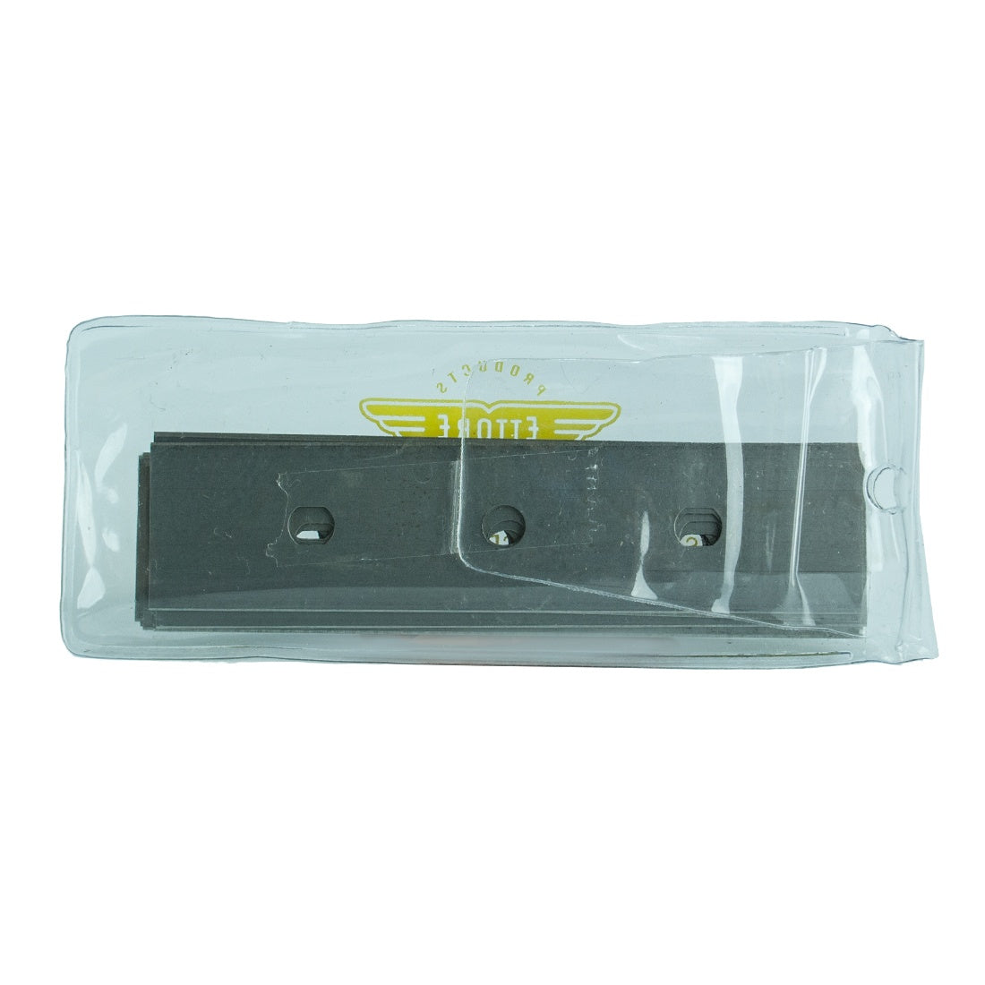 Ettore Scrapemaster Replacement Carbon Blades - 4 Inch - In Pack Back View