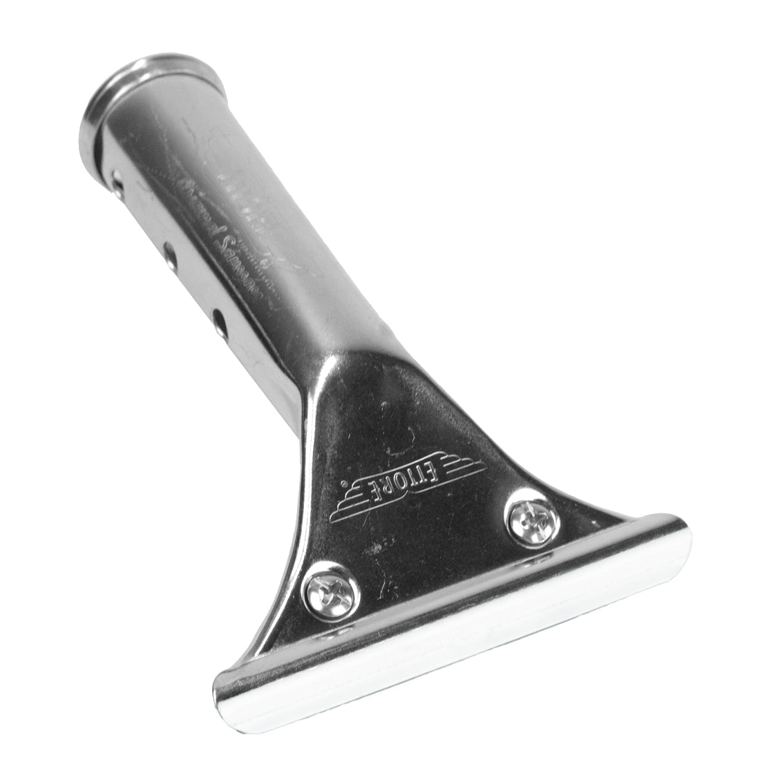 Ettore Stainless Steel Squeegee Handle Top Oblique View