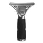Ettore Stainless Steel Squeegee Handle with Rubber Grip - Front View