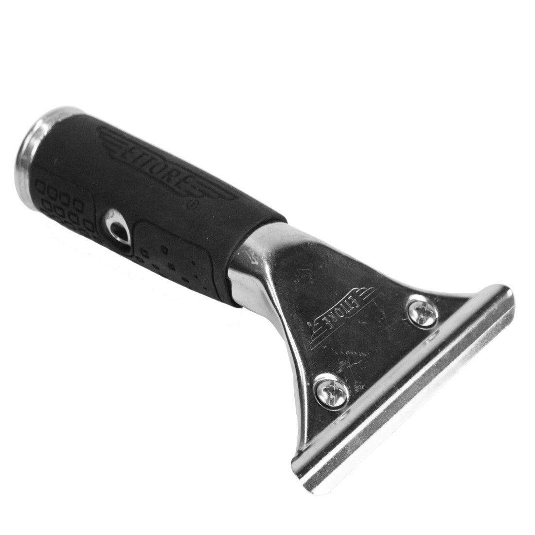 Ettore Stainless Steel Squeegee Handle with Rubber Grip - Oblique Top View