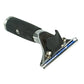 Ettore Stainless Steel with Rubber Grip Super Channel Squeegee Handle Oblique Head View