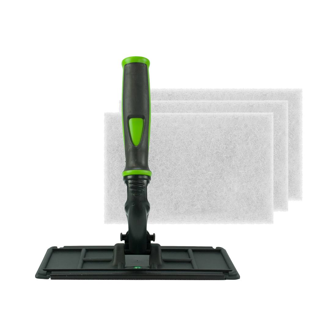 SteveO's Techno Pad Kit Green - White Scrub Pad Full View