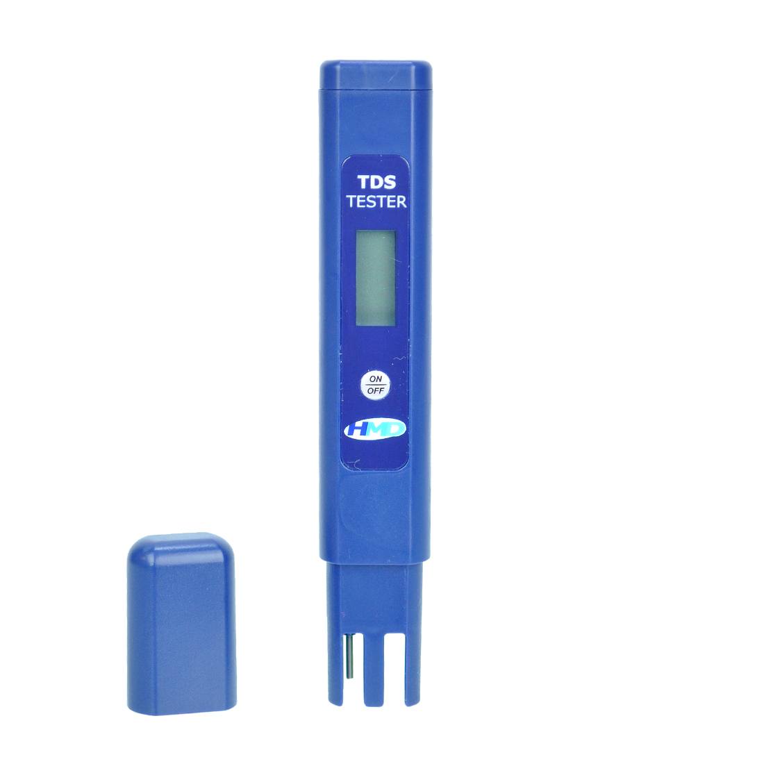 HM Digital Handheld TDS Meter - Front View With Detached Bottom View