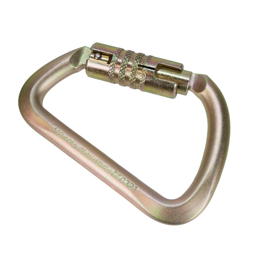 Liberty Mountain ANSI D Carabiner Twist Lock - Large - Oblique Back View