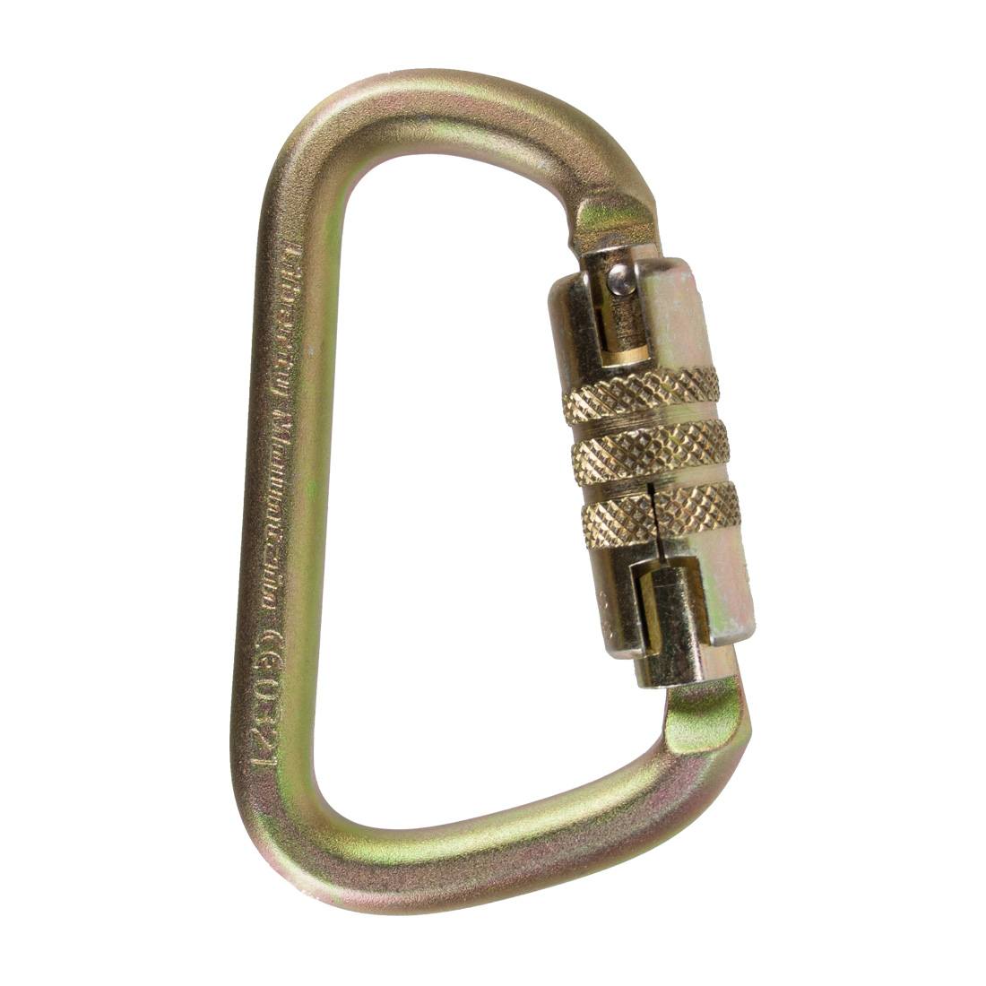 Liberty Mountain ANSI Modified D Carabiner - Triple Lock - Inverted Right Side View