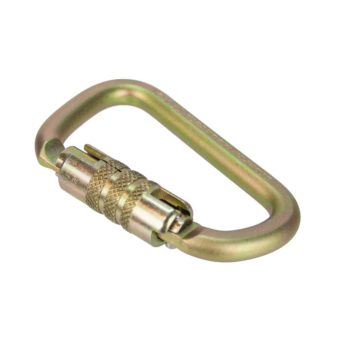 Liberty Mountain ANSI Modified D Carabiner - Triple Lock - Oblique Front View