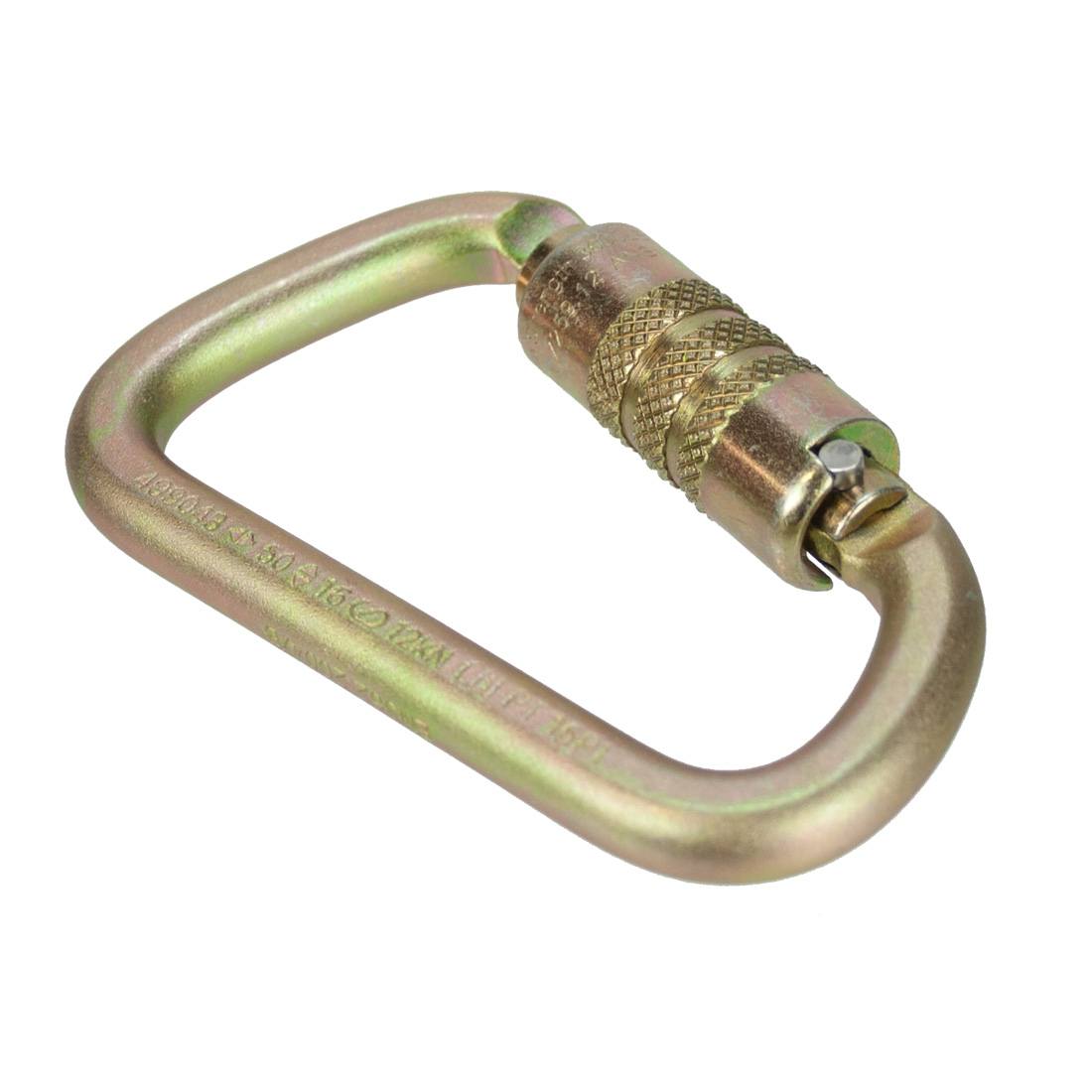 Liberty Mountain ANSI Modified D Carabiner - Triple Lock - Oblique Back View