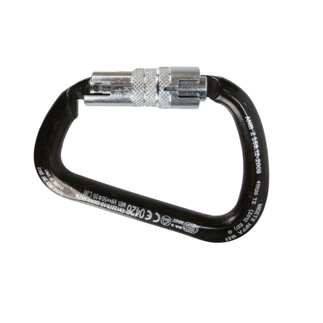 KONG ANSI Steel Carabiner Twist Lock - Extra Large - On Back View