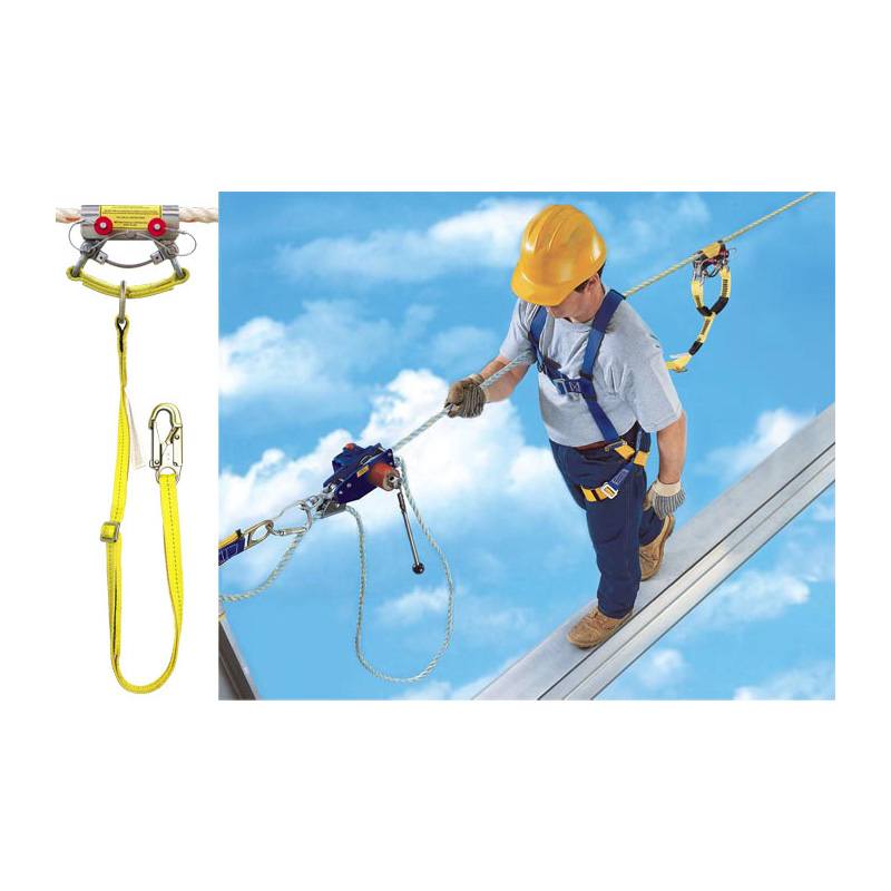 MIO Bi-Directional Rope Grab for Single-Span - Horizontal and Angled Line View