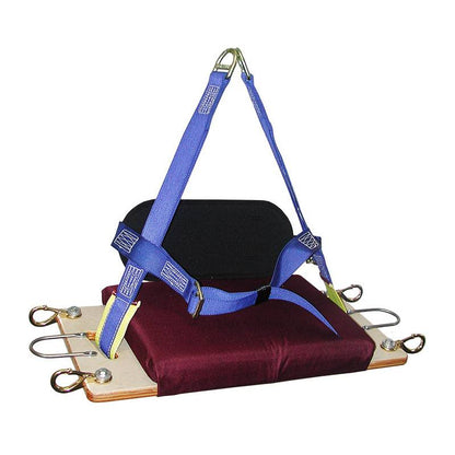 MIO Two Point Suspension Chair - Industrial - Padded Seat Board - Right Angle View