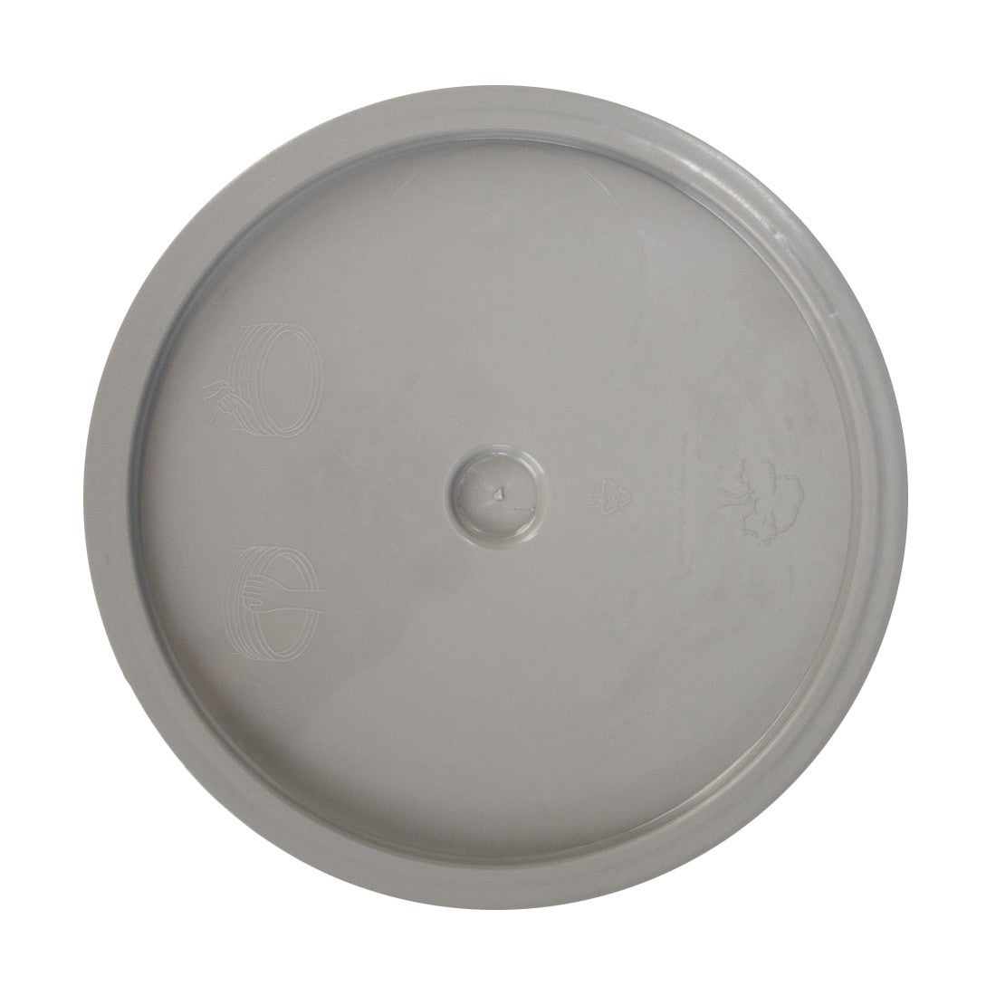NICE Round Bucket Lid Gray Front View
