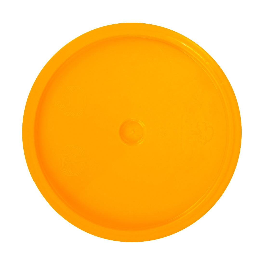 NICE Round Bucket Lid Yellow Front View