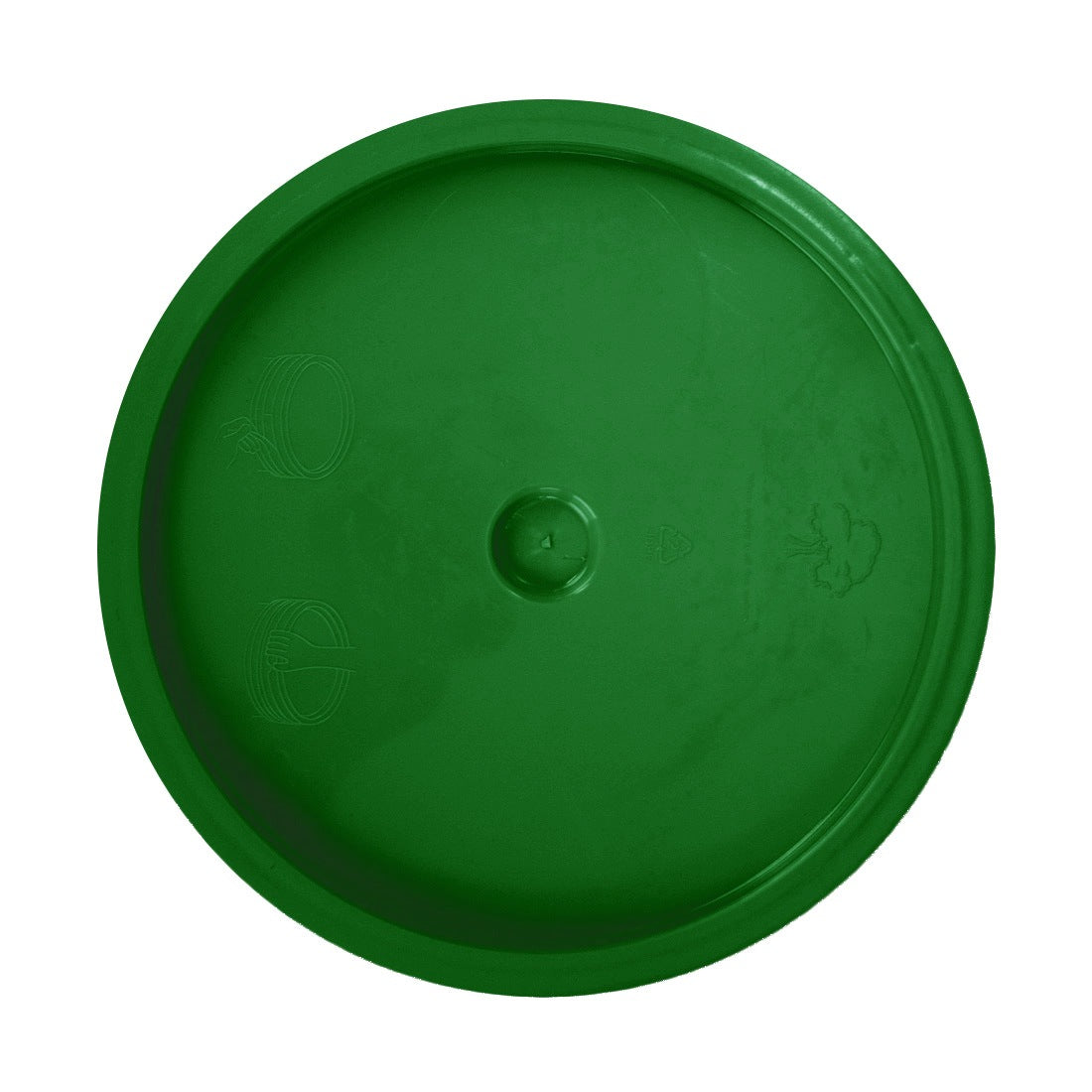 NICE Round Bucket Lid Green Front View