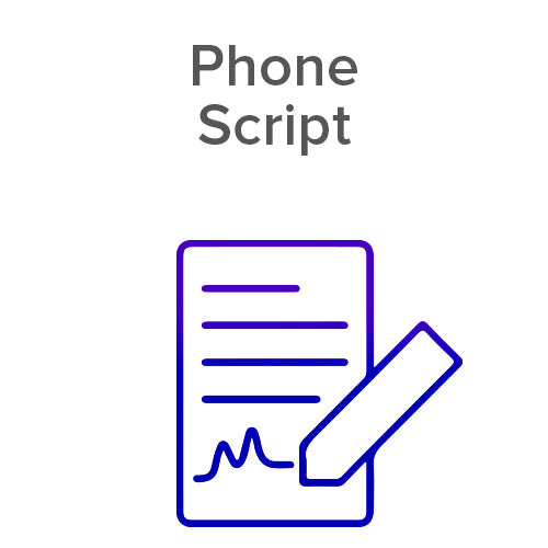 Sample Phone Scripts Icon