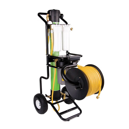 Pulex Hose Reel with Hose - Attached to RO/DI System View