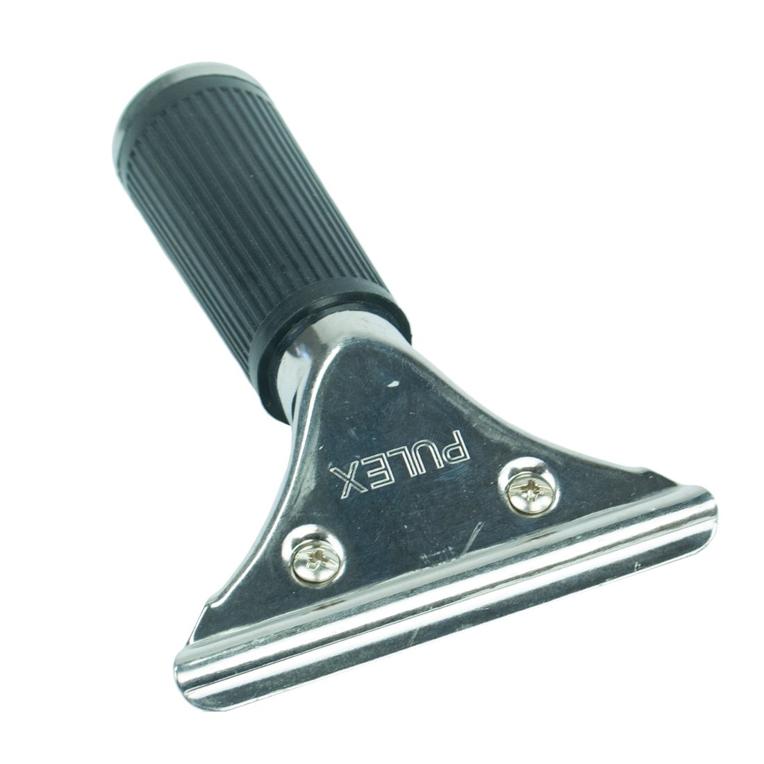 Pulex Stainless Steel Squeegee Handle with Rubber Grip - Oblique Top View