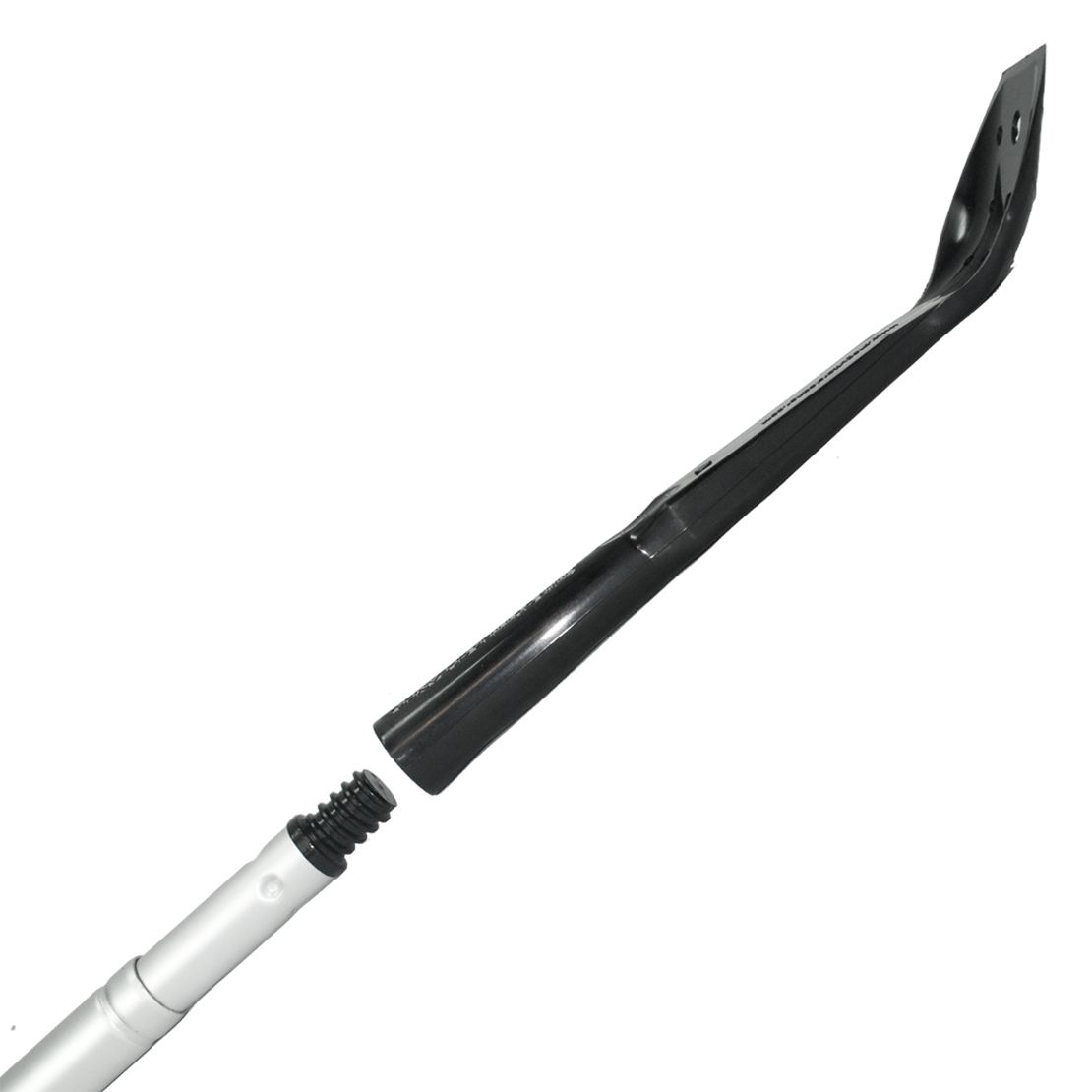 Gutter Tool Spoon - Connecting to Pole - Right Side View