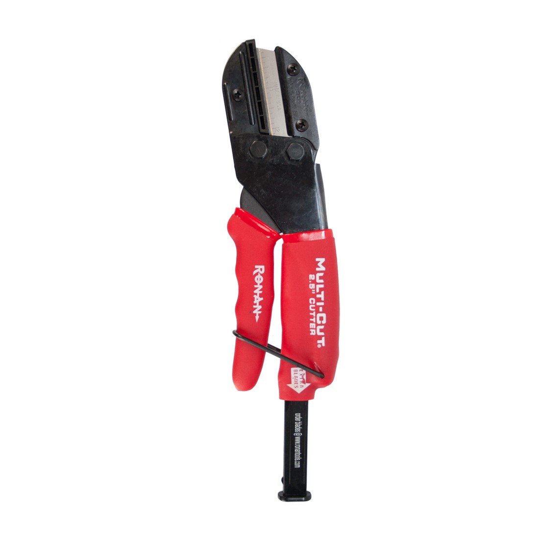 Ronan Multi-Cut Rubber Cutter - Upright Extended Extra Blade View