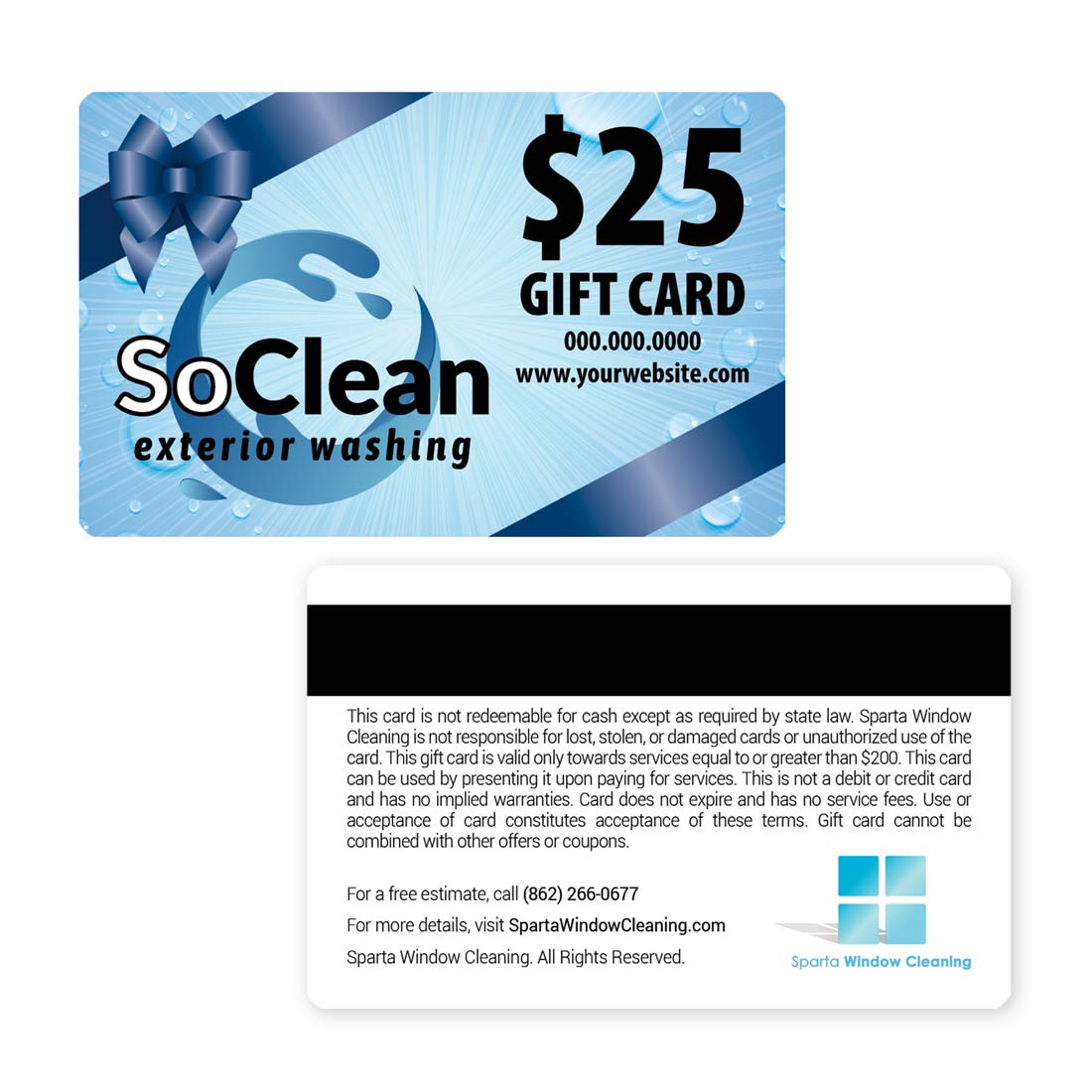 Gift Card Front View