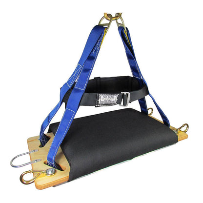 Sky Genie 4 Point Suspension Chair - with Cushion - Angled Right Front View No Carabiner