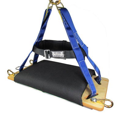 Sky Genie 4 Point Suspension Chair - with Cushion - Angled Left Front View