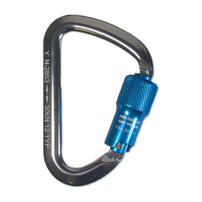 Sky Genie Auto Locking Carabiner - Aluminum - Left Side View