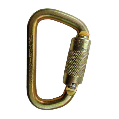 Sky Genie Auto Locking Carabiner - Steel - Yoke - Left Side View