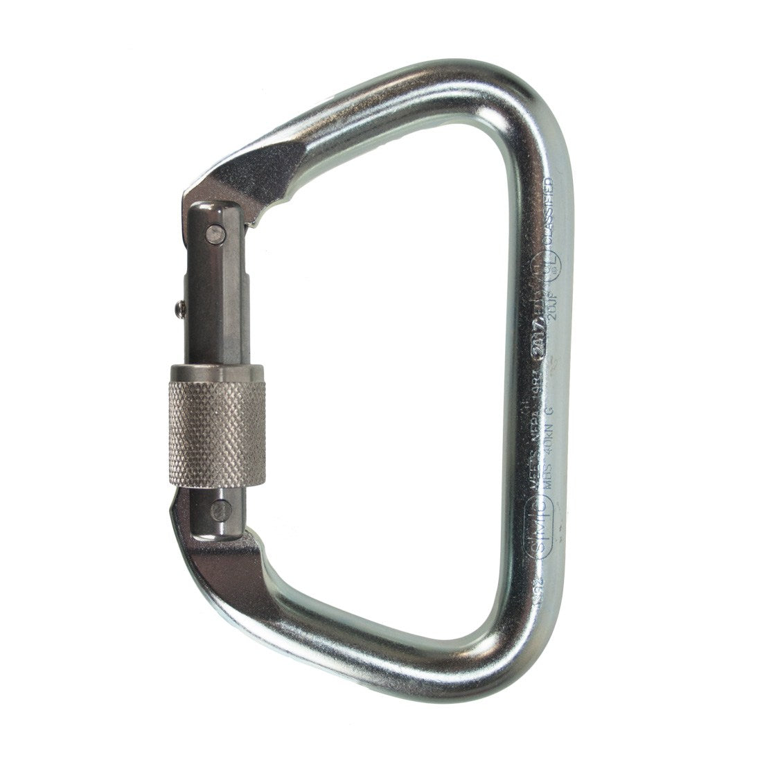 SMC Steel Locking Carabiner - Large - Left Side View