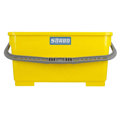 Sörbo Bucket with Clips for Squeegee and Washer for Leif Cart - 18 Inch - Front View