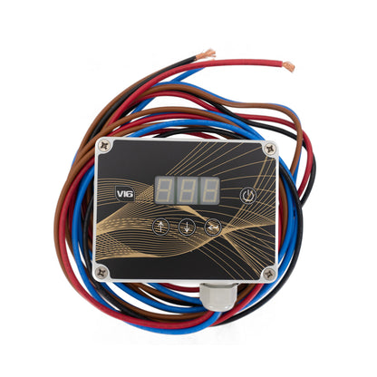Spring Europe V16 Digital Pump Controller - Wires Rolled Behind Controller - Front View