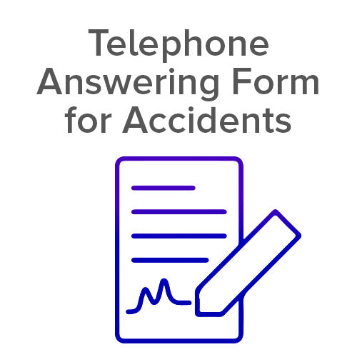 Telephone Answering Form for Accidents Icon