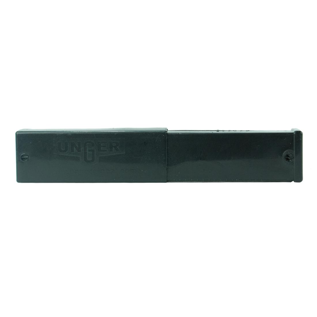 Unger ErgoTec Premium Stainless Steel Blades - 25 Pack Holder Front View