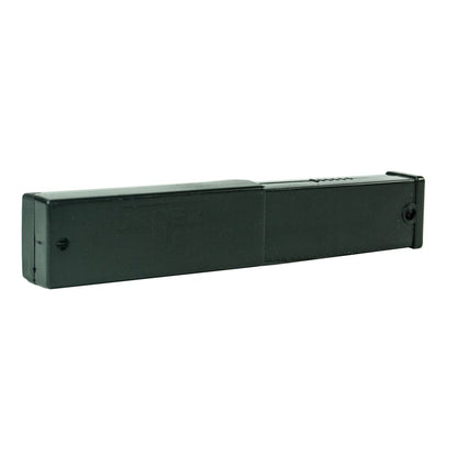 Unger ErgoTec Premium Stainless Steel Blades - 25 Pack Holder Left Angle View