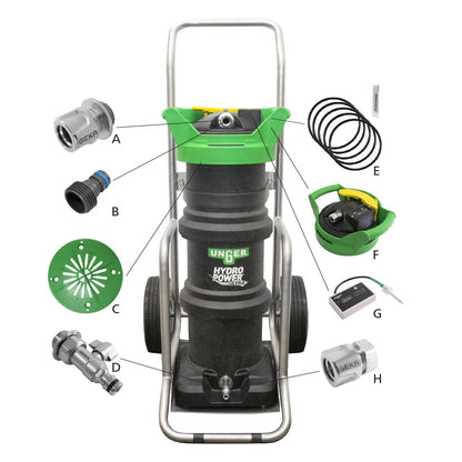 Unger HydroPower Ultra Replacement Part Chart