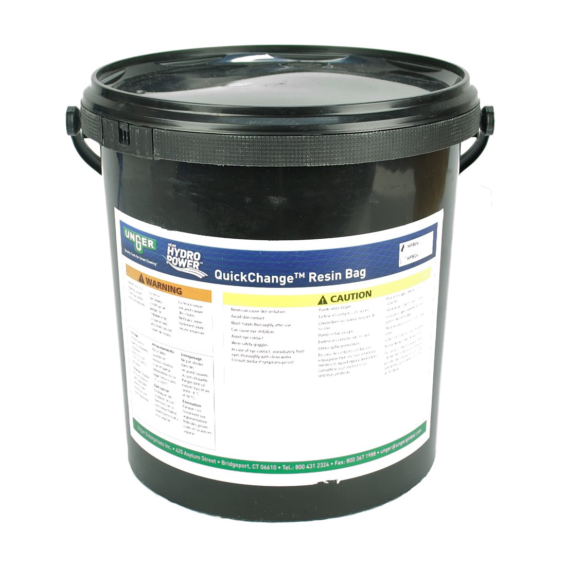 Unger HydroPower Resin Bag Pail Front View