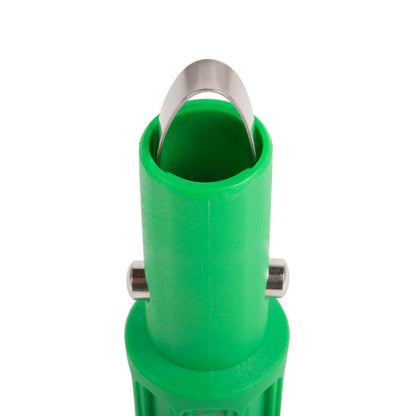 Unger Snap In Pole Tip - Color Green - Top Oblique Close-Up View