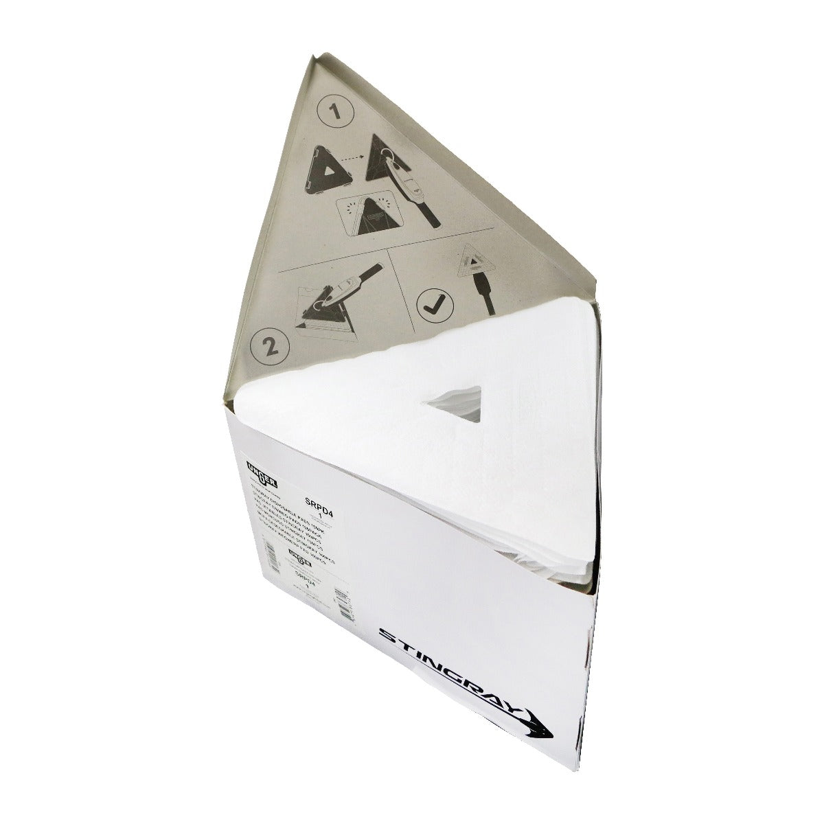 Unger Stingray Disposable QuikPad - 100 Pack - Open Box View