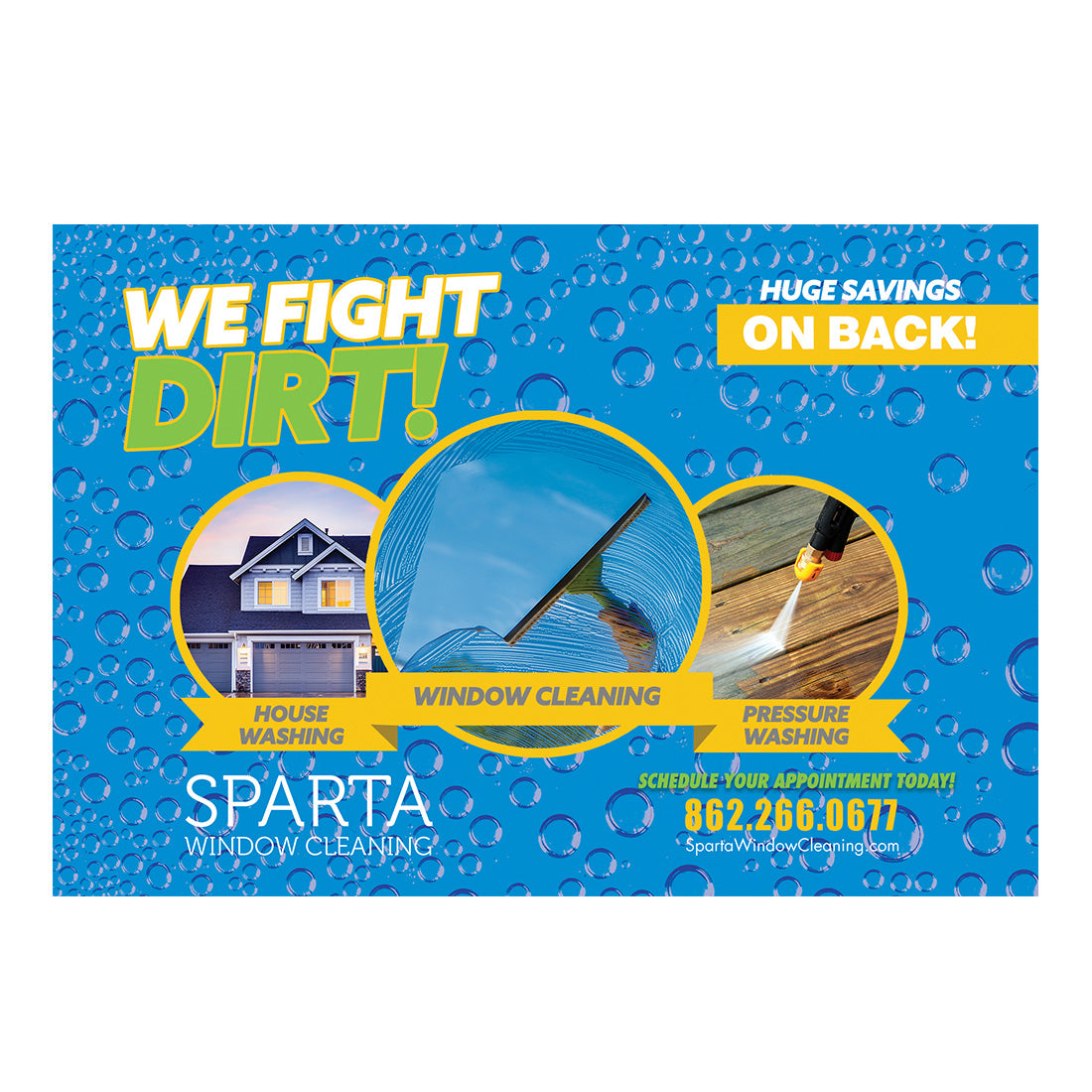 We Fight Dirt Design Suite - Postcard Small - Front View