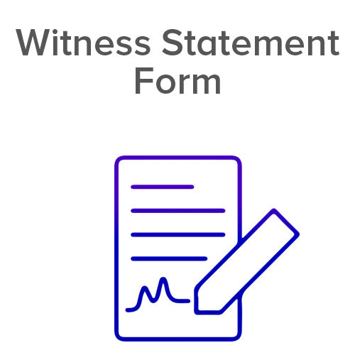 Witness Statement Form Icon