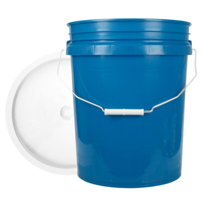 World Enterprises Round Bucket Set Chevron Bucket Color With White Secondary Color Lid Set View