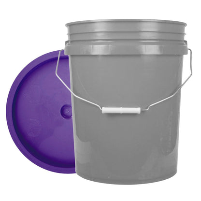 World Enterprises Round Bucket Gray Front View