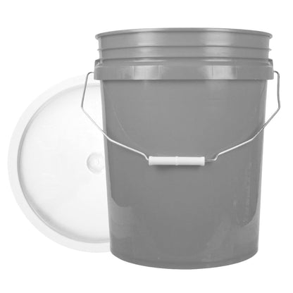 World Enterprises Round Bucket Gray Front View
