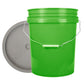 World Enterprises Round Bucket Lime Green Front View