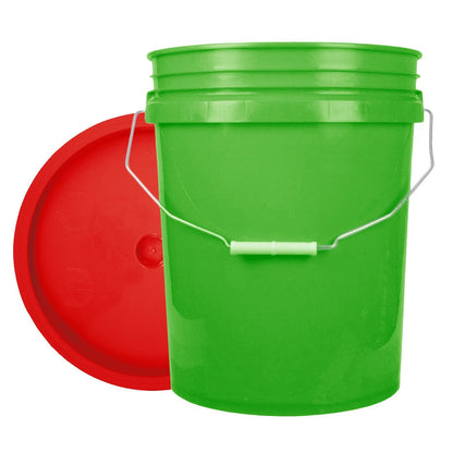 World Enterprises Round Bucket Lime Green Front View