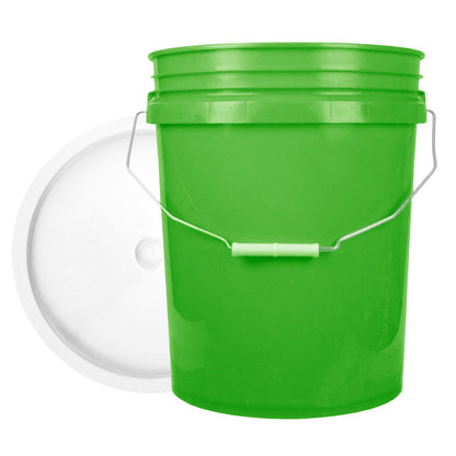 World Enterprises Round Bucket Lime Green Front View